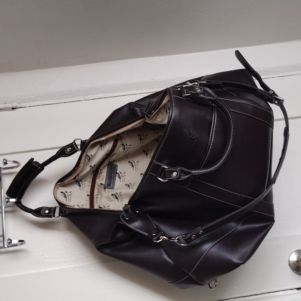 Barrington Brown Vegan Leather Men's Bag - Picture 10 of 10